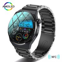 ❀¤™ For HUAWEI Xiaomi 2023 NFC Smart Watch Men GT3 Pro AMOLED 390x390 HD Screen Heart Rate Bluetooth Call IP68 Waterproof SmartWatch