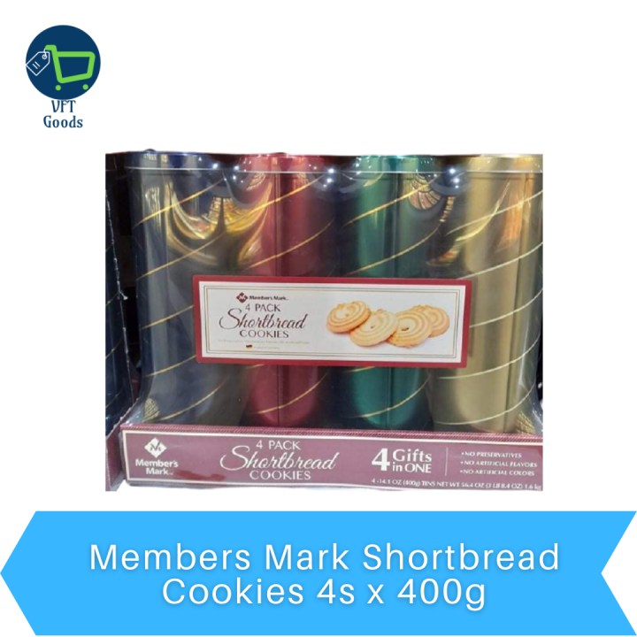 Members Mark Shortbread Cookies 4s x 400g Lazada PH