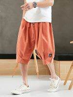 Plus Size Summer Harem Pants Men Short Joggers Chinese Style Calf-Length Casual Baggy Pants Male Capris Trousers 8XL