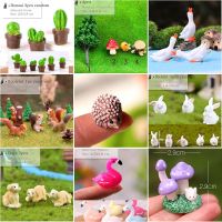 Miniatureรูปสัตว์Hedgehogกระต่ายกบDecor Mini Fairy Garden Gnomeรูปปั้นFigurinesอะนิเมะเรซิ่นTerrariumชุดตุ๊กตา-ogfhdsd