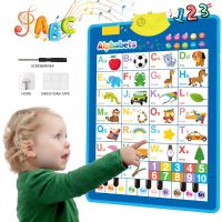 Electronic English Alphabet Wall Chart Talking ABC Letters 123s Music Poster Educational Learning Toy for Toddler Kids Gifts