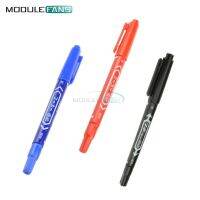 3PCS CCL Anti-etching PCB Circuit Board Ink Marker Double Pen For DIY PCB Repair CCL Printed Circuit Diagram Pen BlUE RED BLACK