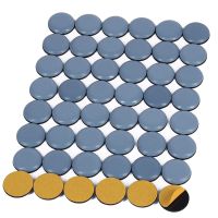 25mm Furniture Glides Self Adhesive Chair Leg PTFE Sliders for Furniture Easy Movers (Round)