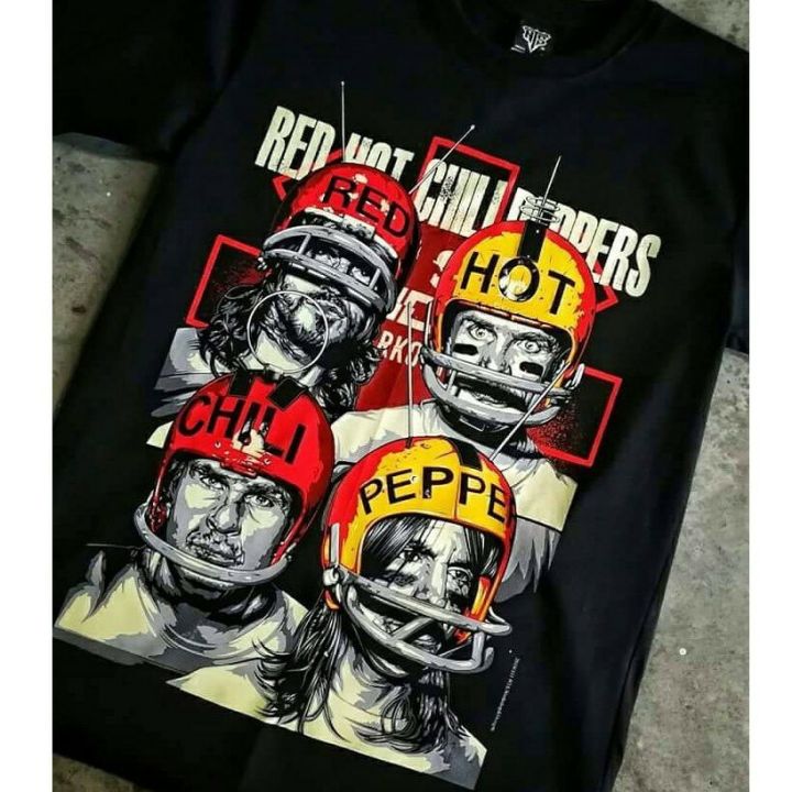 มีสินค้า-เสื้อยืดโอเวอร์ไซส์เสื้อยืดโอเวอร์ไซส์เสื้อยืดผ้าฝ้าย-พิมพ์ลาย-nts-red-hot-chili-peppers-rhcp-punk-rock-band-american-footballer-18r311-สํา-s-5xl