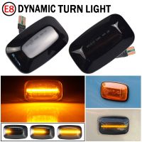 ไฟเลี้ยวสัญญาณเลี้ยว LED ไฟด้านข้างแบบไดนามิกสำหรับ Toyota Landcruiser Land Cruiser 70 80 100 Series 1998-2007 (08)