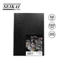 SEIKAI สมุดสเก๊ตช์ปกดำ A3, A4, A5 (Coil Sketchbook A3,A4, A5) 1 เล่ม