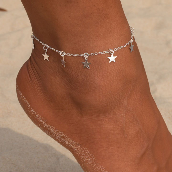 1-x-แหวนนิ้วเท้าสายรัดข้อเท้ามีเสน่ห์แหวนนิ้วเท้าชายหาดผู้หญิงแหวนนิ้วเท้าข้อเท้าเครื่องประดับชายหาด