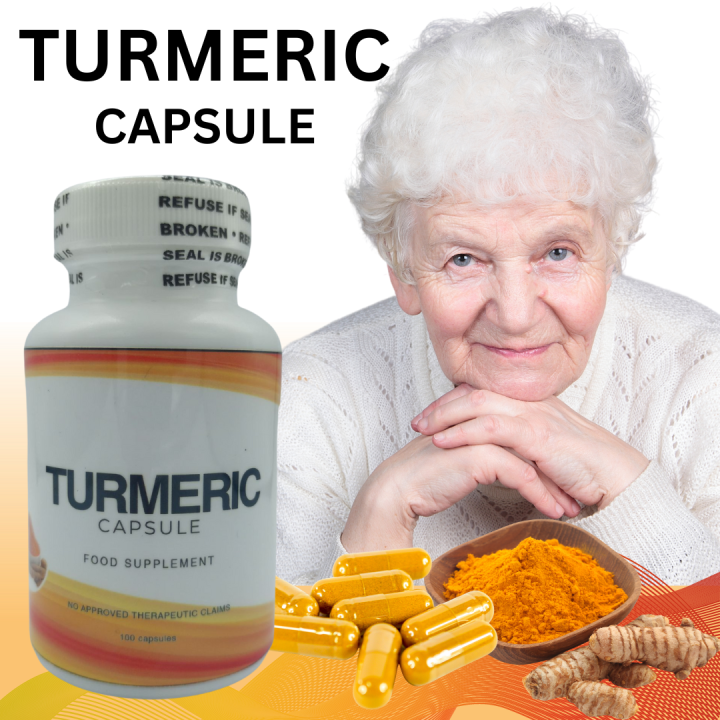 [MASKBUG PH] Turmeric Capsule 100 Pure Turmeric Food Supplement 100 Capsule Treats