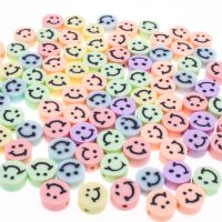 30/50/100Pcs Candy Color Smile Face Clay Spacer Beads Polymer Clay Beads For Jewelry Making DIY Handmade Accessories DIY accessories and others