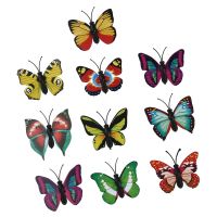 【lz】¤♘  3D Magnetic Butterfly Frigorífico Adesivo Home Room Wall Decor DIY decorativo 10 pcs