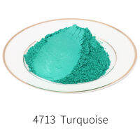 50/100g Turquoise สีเขียว Mica Powde Mineralry ผงไข่มุกสีย้อมสีสำหรับอายแชโดว์เล็บสบู่ DIY Art CRAFT-GSDDA