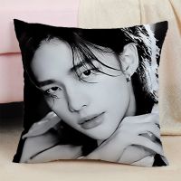 HYNJIN decorative pillowcase, double-sided printed pillowcase 40 * 40, bedroom decorative pillowcase cm