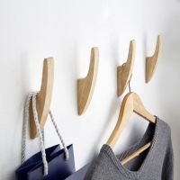 Multi-Purpose Wall Hooks Wooden Drilling Strong Coat Clothes Haging Rack Keys Holders Kitchen Towel Hooks Home Wall Decorations Picture Hangers Hooks