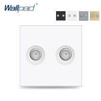 ▧● Wallpad 2 Satellite Ports Outlet Function Key For Module only 52x52mm Double Satellite Socket