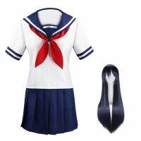 Anime Yandere Simulator Ayano Aishi Cosplay Costumes Girls School JK Uniform Women Dresses Full Sets