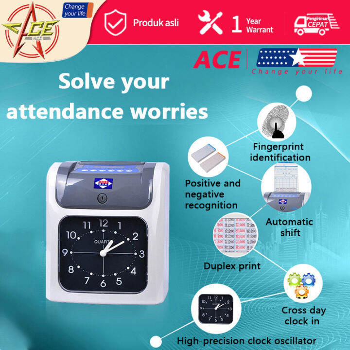 Company attendance punch card machine attendance machine electronic