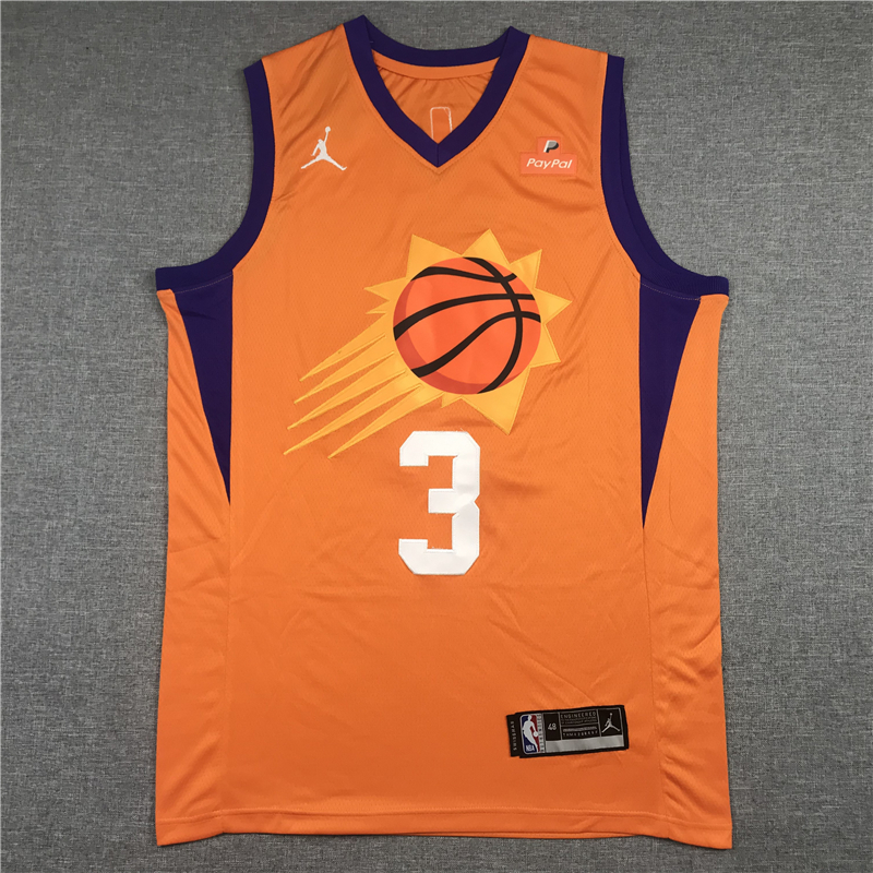 Gift for Fans NO.99-L Soft Texture MMMRRTIME Adult Basketball Jersey Suns 1#Booker 3#Paul 22#Ayton 20#Saric 99#Crowder Basketball Vest T-Shirt Quick-Drying and Breathable 