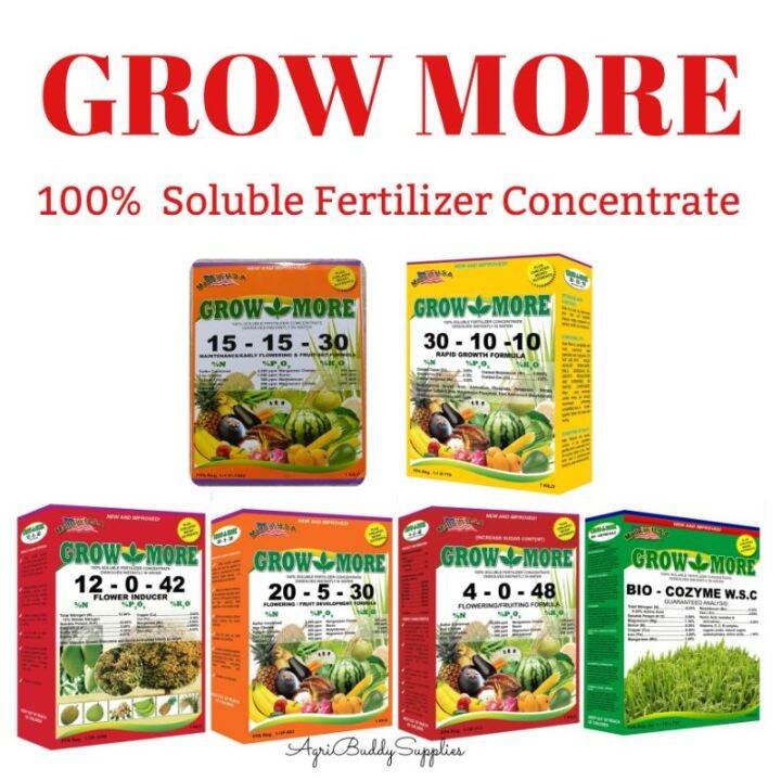 GROW MORE SOLUBLE FOLIAR FERTILIZER 1 kilogram Lazada PH