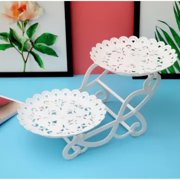 FANTASY Acrylic Serving Tray with Handle Plastic Food Serving