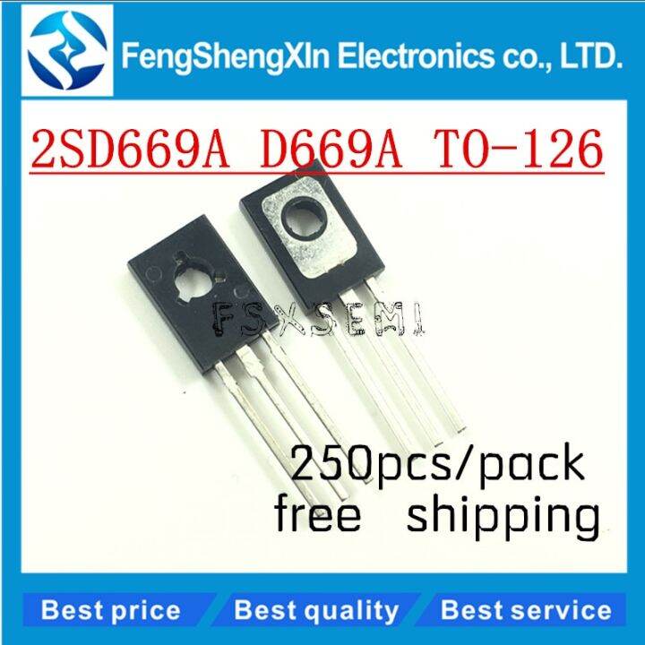 250pcs-lot-new-2sd669a-d669a-to-126-pnp-power-transistor