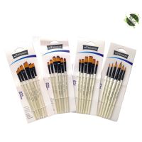 [A Boutique]✘✱ Bomeijia Artist Nylon Brush Flat / Round Angular Filbert Set of 6