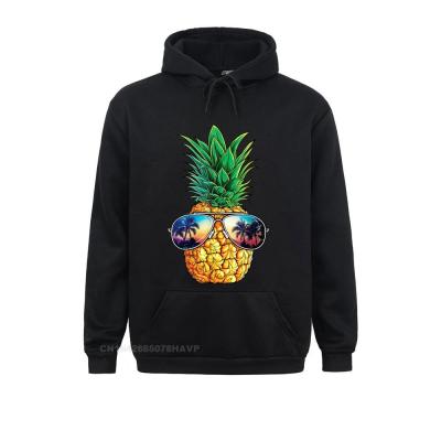 Sudadera con capucha de manga larga para hombre, con estampado de piña, playa, hawaiana, hawaiana, para el Día de los inocentes