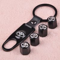 Style High Quality Car Wheel Tyre Air Valve Caps with Key Chain Set for Toyota hui