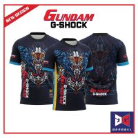 [ READY STOCK ] GUNDAM G-SHOCK ANIME SHIRT UNISEX FULL SUBLIMATION