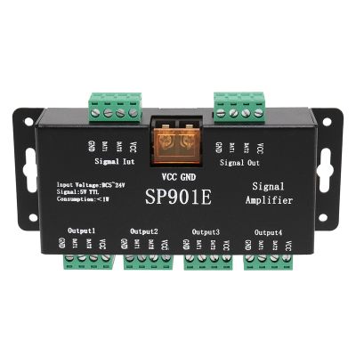 SP901E LED Pixel WS2812B WS2811 SPI Signal Amplifier Repeater for WS2813 SK6812 WS2815 WS2801 SK9822 Etc All the RGB
