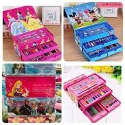 GOODMAKET -HỘP MÀU 3 TẦNG 54 CHI TIẾT CHO BÉ ,HỘP MÀU CHO BÉ,HỘP MÀU