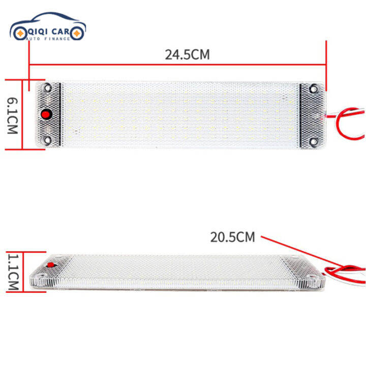 ไฟ-led-108ดวงบาร์แสงภายใน12w-dc-12-85v-แถบไฟ-led-ไฟพร้อมสวิตช์เปิด-ปิดสำหรับรถยนต์มอเตอร์ไฟฟ้าเรือ-fast