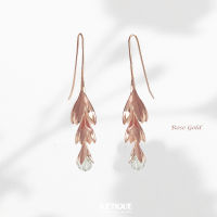 Aztique ต่างหูเงินแท้ ต่างหู หยดน้ำค้าง Morning Dew พลอยควอตซ์ใส Clear Quartz  Earrings Jewelry Gifts md