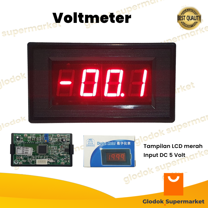 Volt Meter Digital DC 5V HS Alat Ukur Voltase Voltmeter Lazada Indonesia