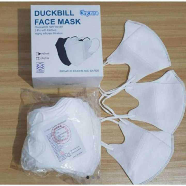 MASKER DUCKBILL PUTIH 50 PCS / MASKER MURAH / MASKER DEWASA / MASKER ...