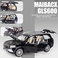 1:24 Maybach GLS600 Metal Car Model Diecast Alloy High Simulation Car Models 6 Doors Can Be Opened Inertia Toys For Children