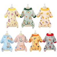 Autumn Puppy Dog Jumpsuit for Small Dogs Cute Print Pet Clothes Cat Clothing Chihuahua Maltese Pajamas Rompers ropa perro grande Clothing Shoes Access