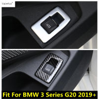 ภายในรถด้านหลัง Trunk Tail Gate สวิทช์ปุ่มแผงสำหรับ BMW 3 Series G20 2019-2022 Matte คาร์บอนไฟเบอร์อุปกรณ์เสริม