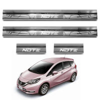 บันไดชายน้ำ ชายบันได กาบบันได สแตนเลส จำนวน 4ชิ้น นิสสัน โน๊ต 4 ประตู Nissan Note ปี 2017 2018 สินค้าราคาถูก คุณภาพดี  Scuff Plate Sill