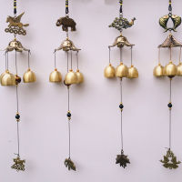 Retro Vintage Lucky Door Hanging Decoration Copper Bells Wind Chimes Bells