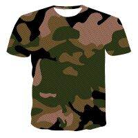 Summer 3D Camouflage Men t-shirt Army Fan Print T-shirts Fashion Casual Interesting Breathable t-shirts with short sleeves Tops
