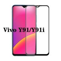 F ฟิล์มกระจกเต็มจอ VIVO Y91 / Y91i ฟิล์มกระจกนิรภัยเต็มจอ ฟิล์มวีโว่ ฟิล์มกระจกกันกระแทก สินค้าส่งจากไทย