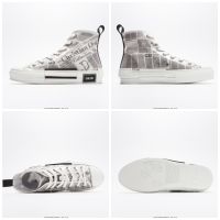 รุ่นD!OR B23 HIGH-TOP SNEAKER White and Black (SIZE : 36-45 (EU)) รองเท้าแฟชั่น รองเท้าผู้ชาย-หญิง รองเท้าหุ้มข้อ ( จัดส่งพร้อมกล่องครบเซต )