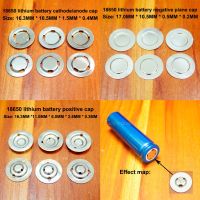 100 Pcs/lot 18650 Baterai Lithium Cap Tip Dapat Dilas Topi Stainless Steel Kutub Positif Negatif Baterai Aksesoris