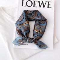 【jw】☬●❈  New 2023 Silk Scarf Fashion Beach Small Scarves Shawl Bandana Hijab Pashmina Poncho 53x53cm