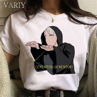 Cartoon Draco Malfoy T Shirt Women Kawaii Hip Hop Tops Harry Graphic Women Tshirt Funny Harajuku Grunge Tee Shirt Femme  96XC