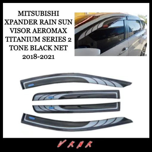 Mitsubishi Xpander 20182022 Rain Sun Visor AeroMax Titanium Series 2