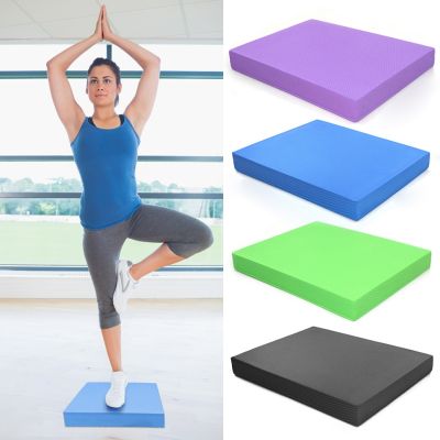 TPE Yoga Mat Block Balance Flat Support Pad Non slip Cushion Pilates Rehabilitation Stability Training Body Building Equipment