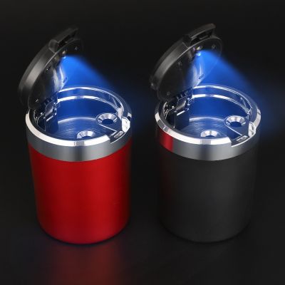 hot！【DT】ↂ  Car Ashtray With Lights Smoke Holder Smokeless Ash Tray Abarth 500 500c 500x 500l AccessoriesTH