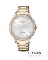 CITIZEN นาฬิกาข้อมือผู้หญิง Eco-Drive FE7043-55A Swarovski Ladys Watch (พลังงานแสง )