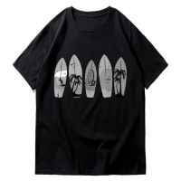 Surfing Surfboard Black Tshirt Funny Tee Adult Mens Style Cotton T Shirt Black Tshirt